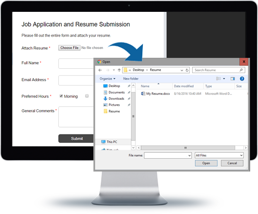 Contact Forms File Attachments