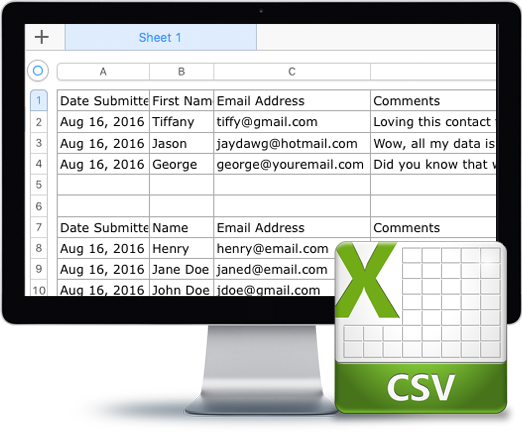 Contact Forms Submissions Stored in Cloud