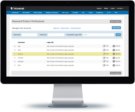 Password Protect - Simple User Management